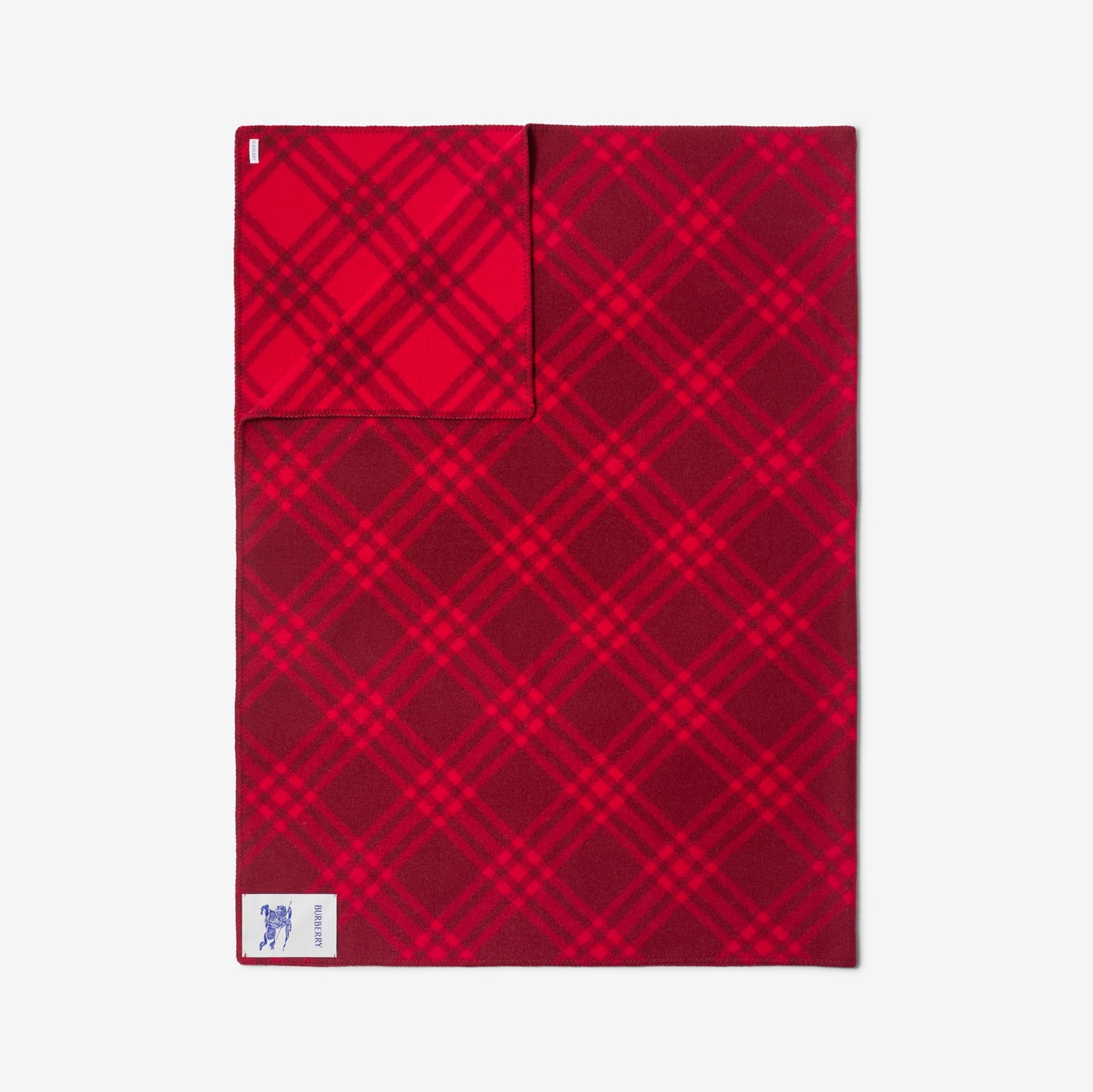 Manta en lana Check (Ripple/rojo Buzón) | Burberry® oficial