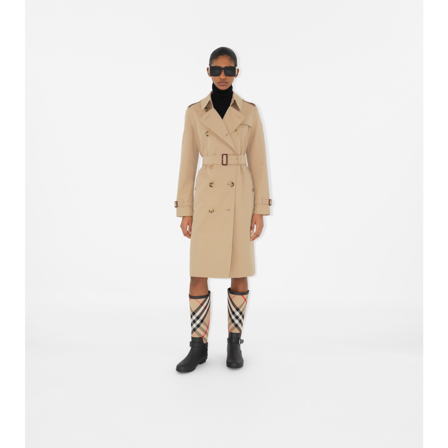 Burberry trench collection round best sale frame sunglasses