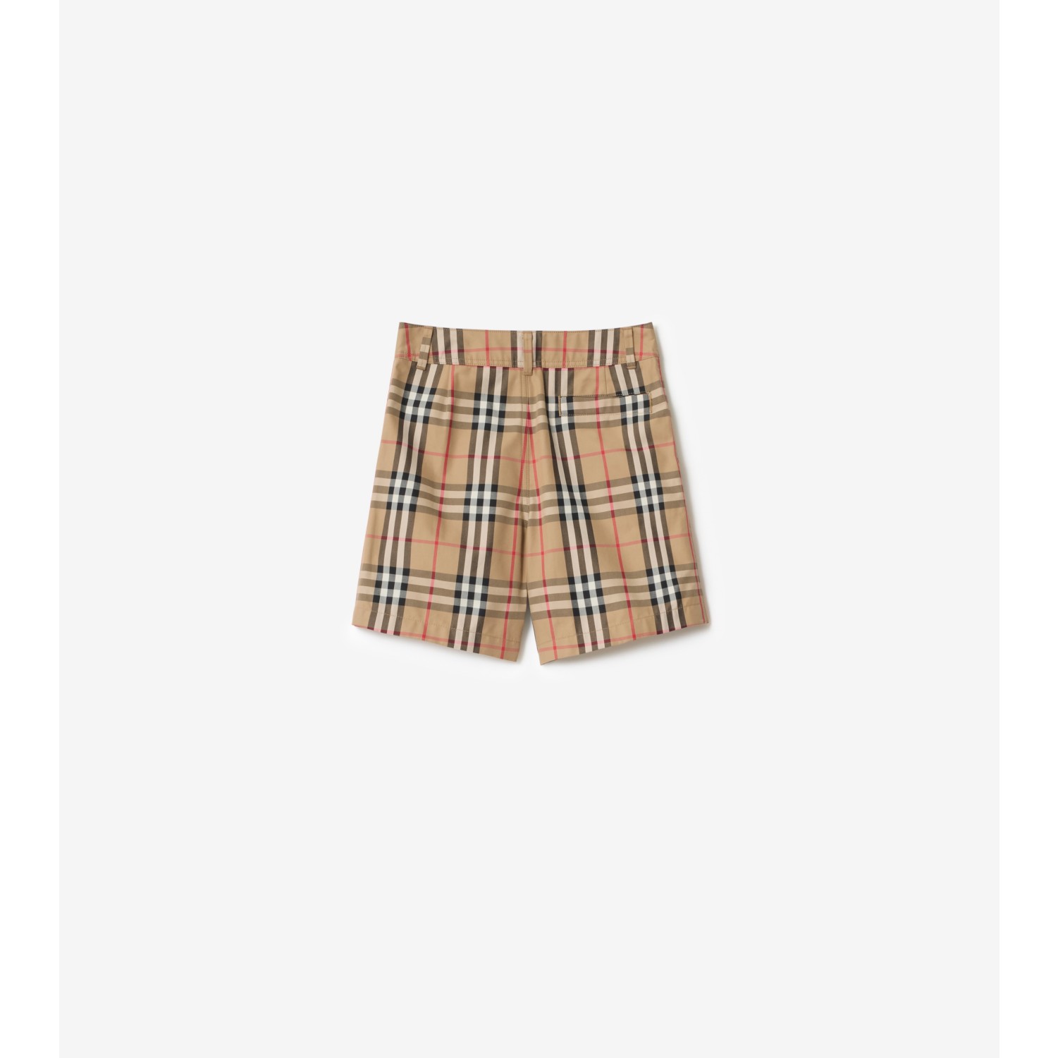 Check Cotton Oxford Shorts