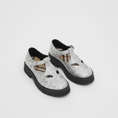 silver t bar shoes