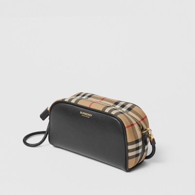 Burberry Small Leather And Vintage Check Cube Bag new Zealand, SAVE 41% -  