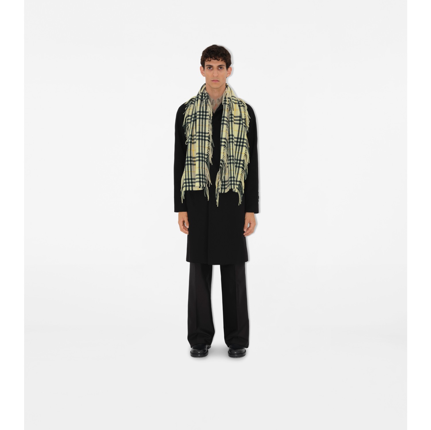 Check Cashmere Happy Scarf