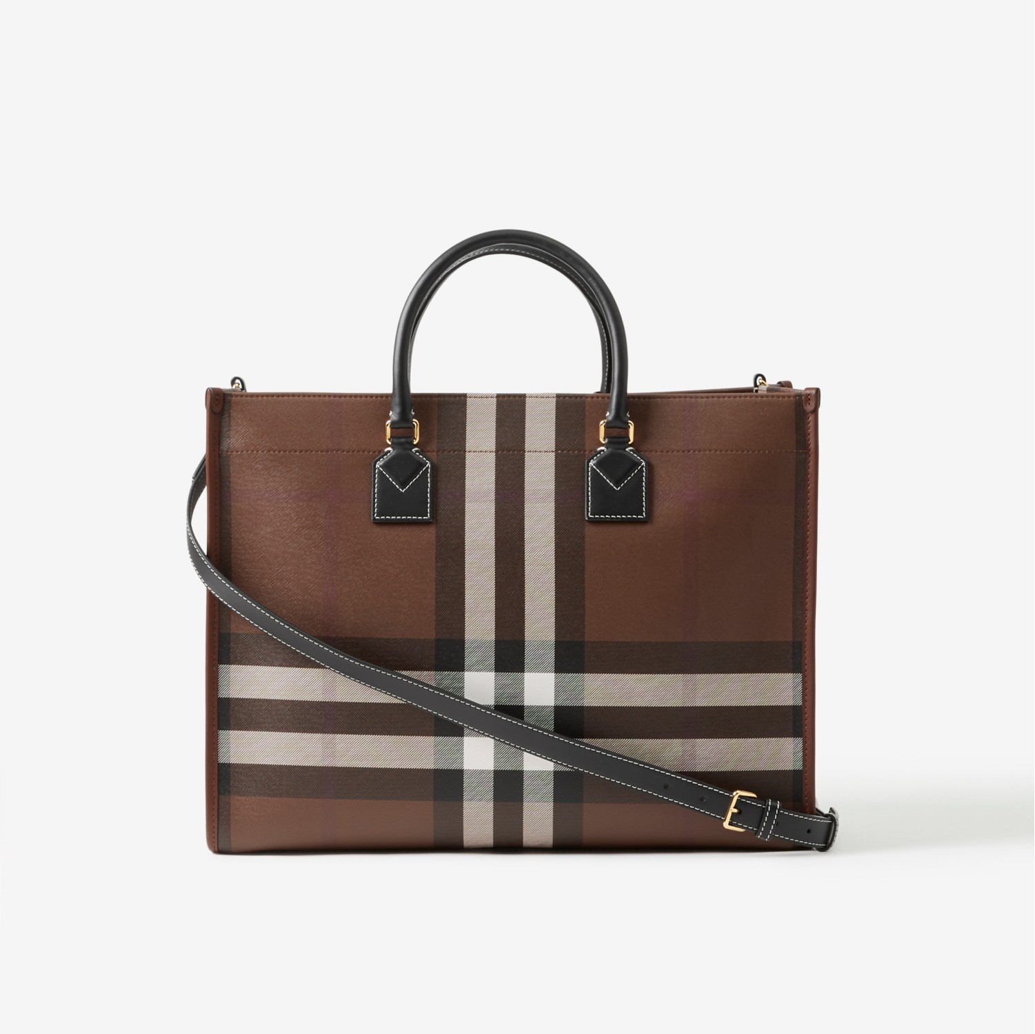 Medium Freya Tote in Dark birch brown - Women | Burberry® Official