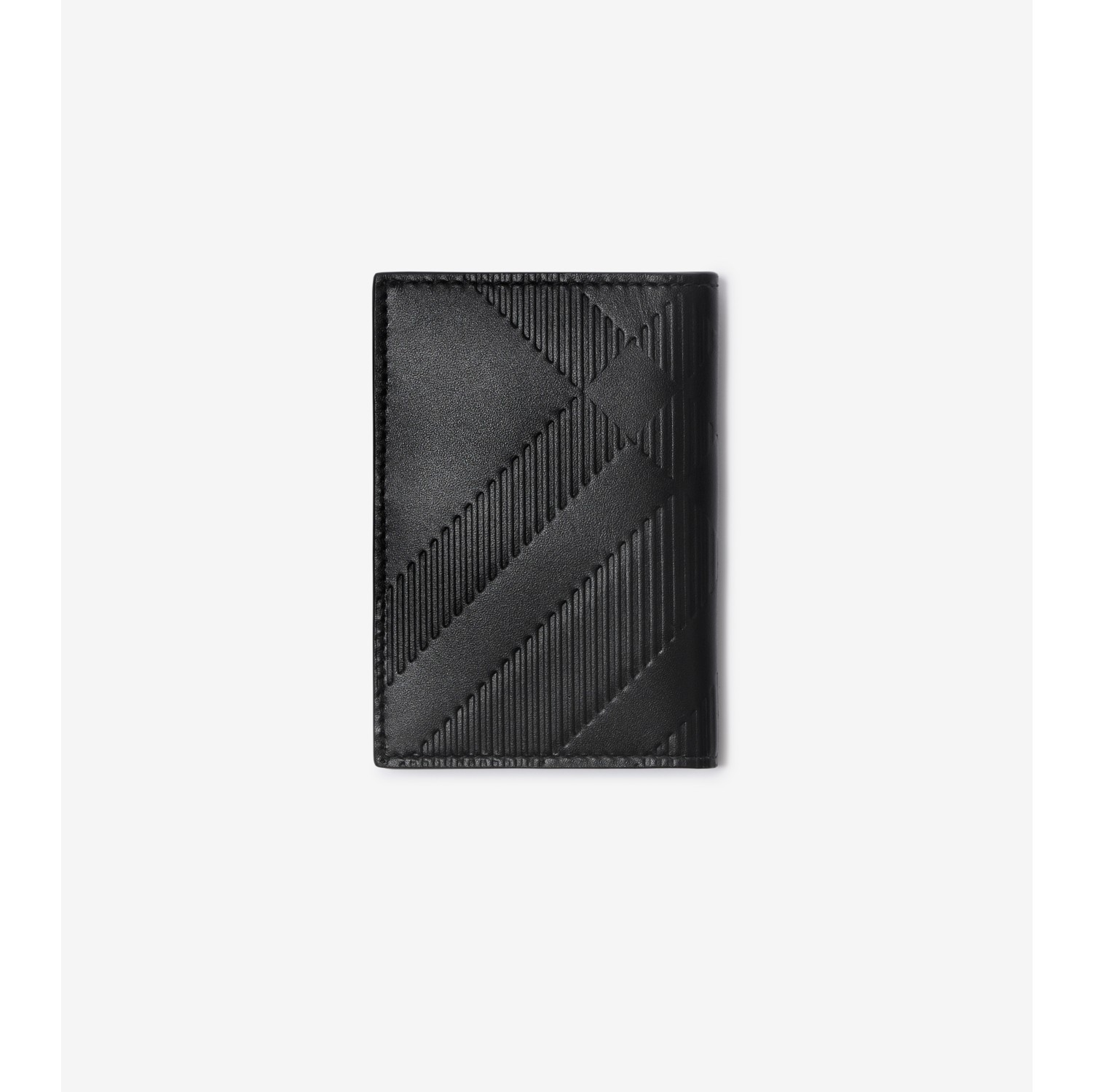 チェック フォールディングカードケース (ブラック) - メンズ | Burberry®公式サイト
