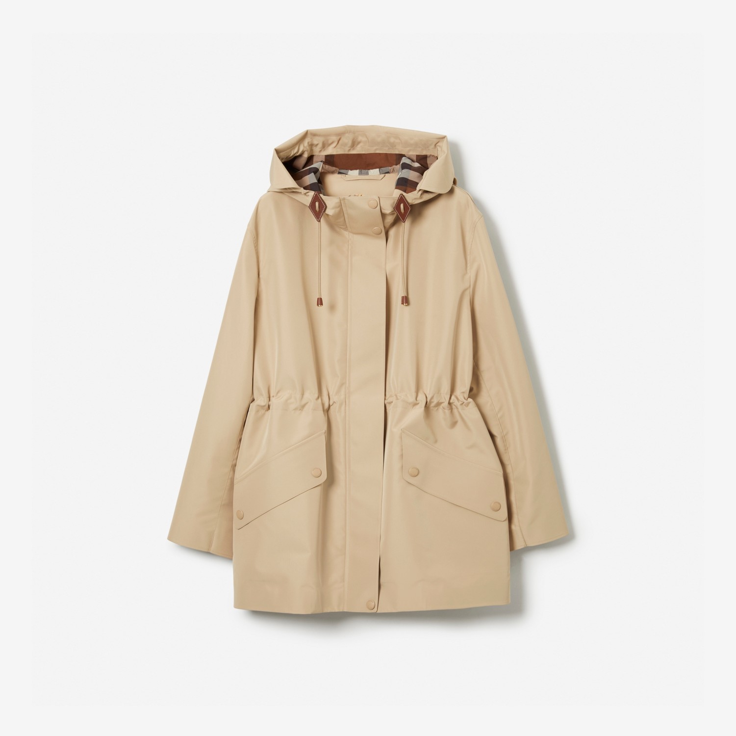 Lightweight Hooded Jacket in Soft Fawn - Women | Burberry® Official