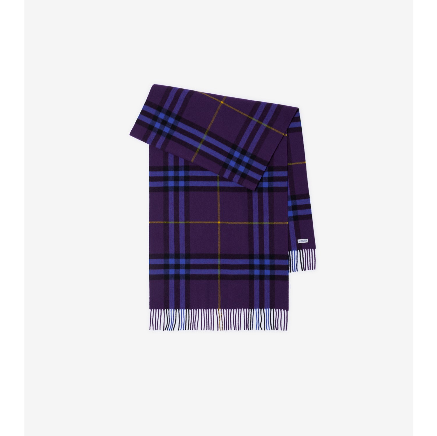 ワイド チェック カシミアスカーフ (リボン) | Burberry®公式サイト