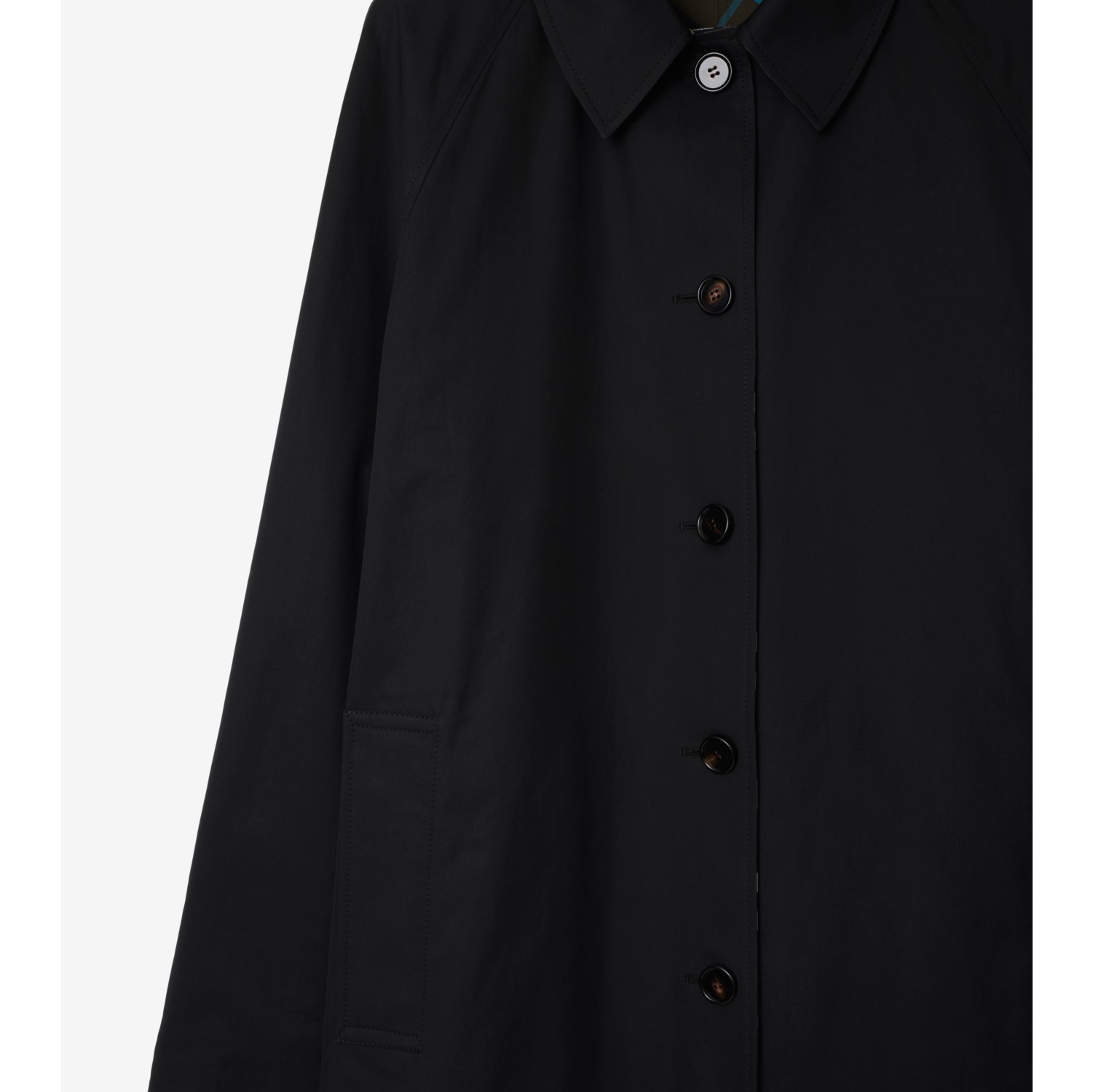 Long Reversible Gabardine Car Coat