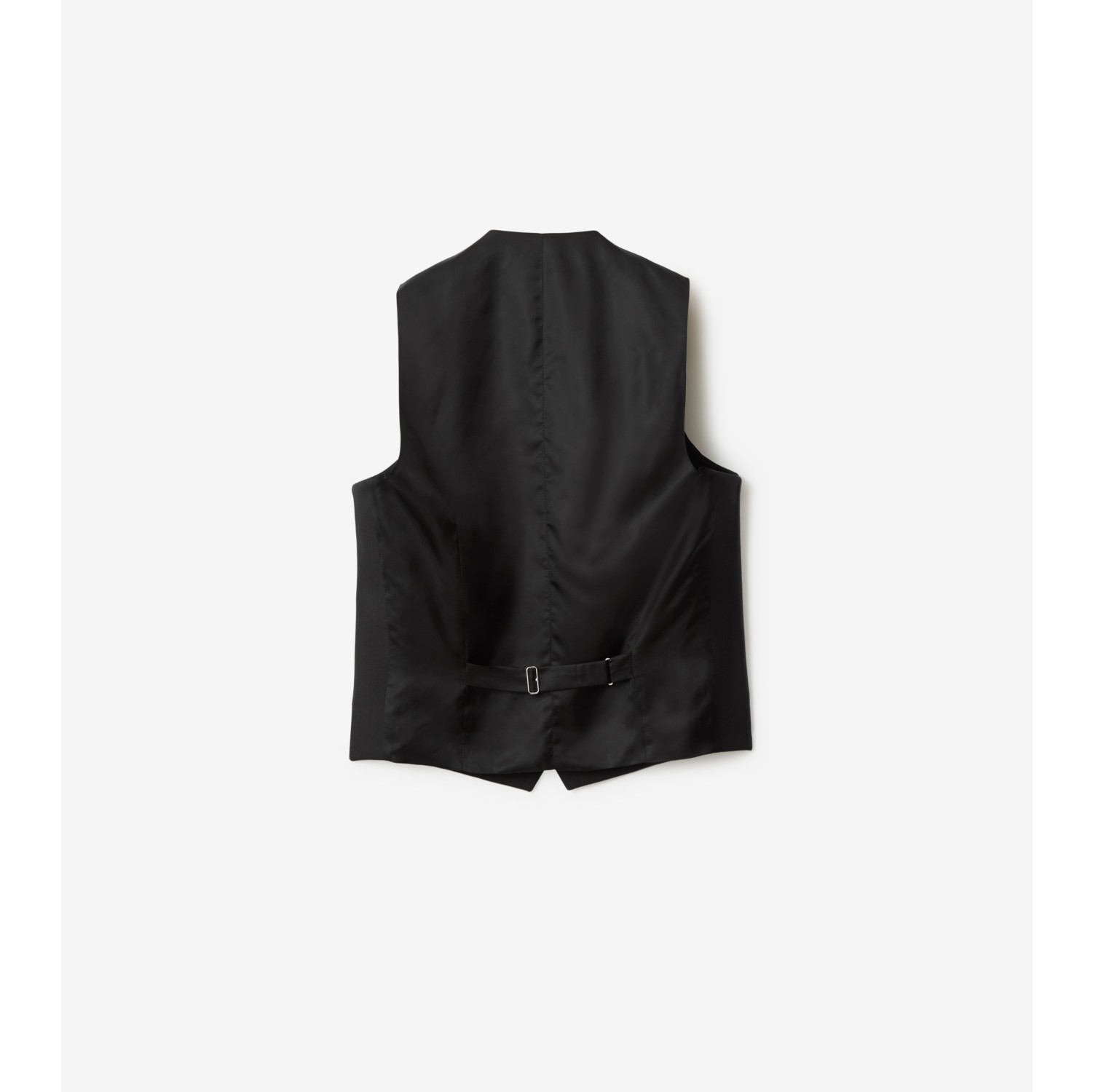 Wool Silk Waistcoat in Black - Men