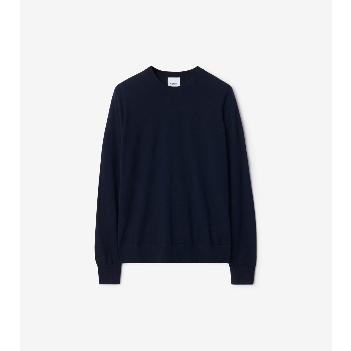 Burberry Wool Sweater In Navy