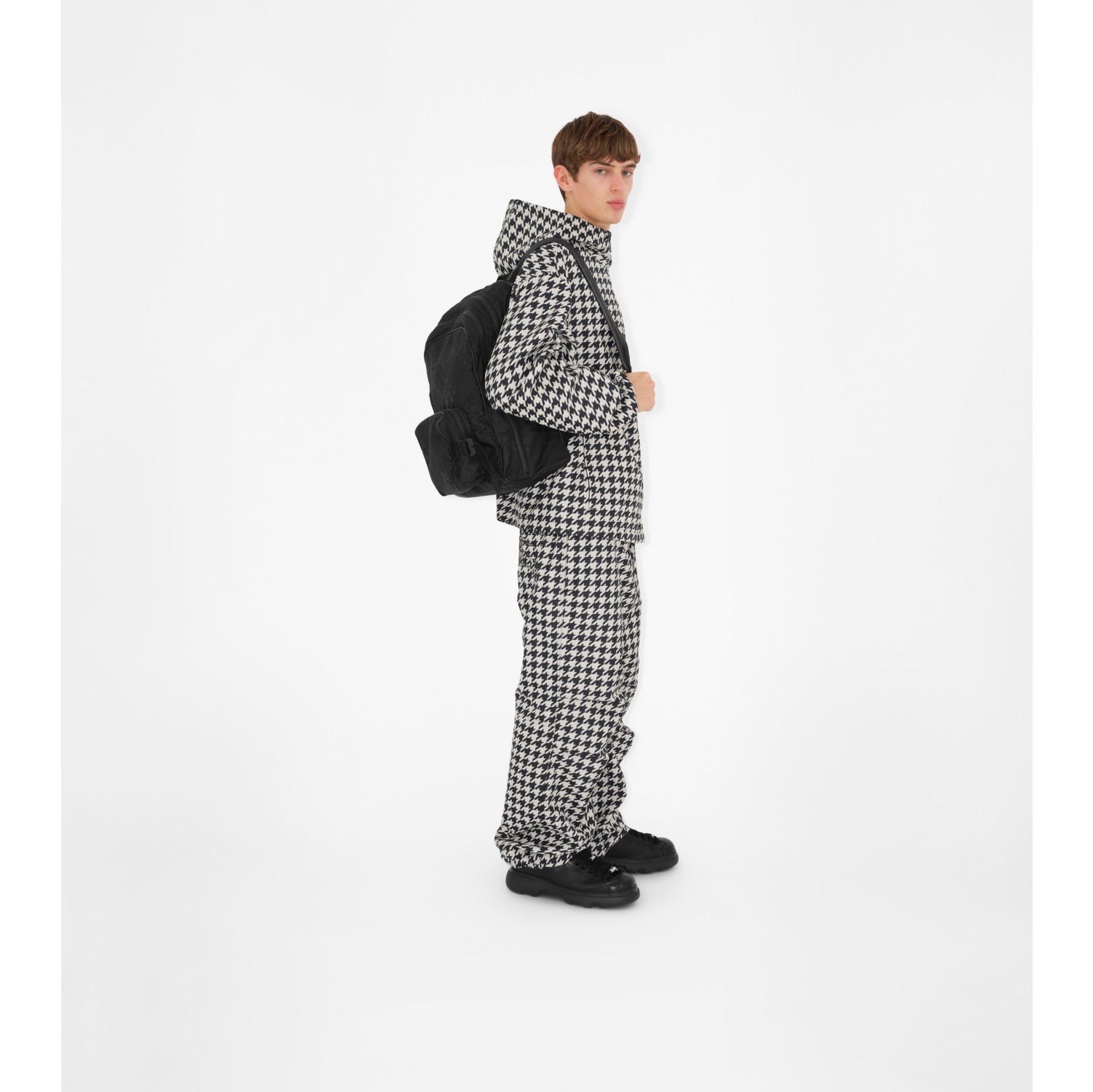 Check Jacquard Backpack