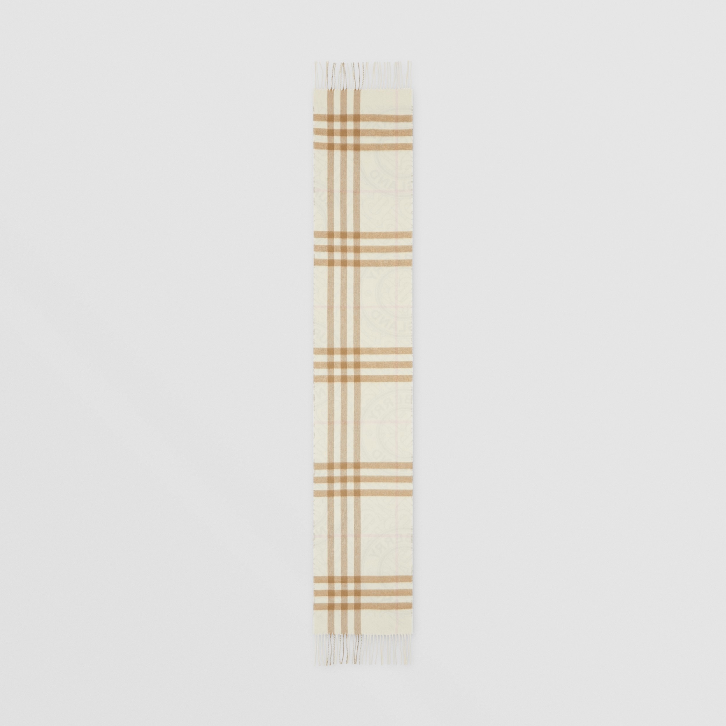 Écharpe réversible en cachemire avec montage (Blanc) | Site officiel Burberry® - 4