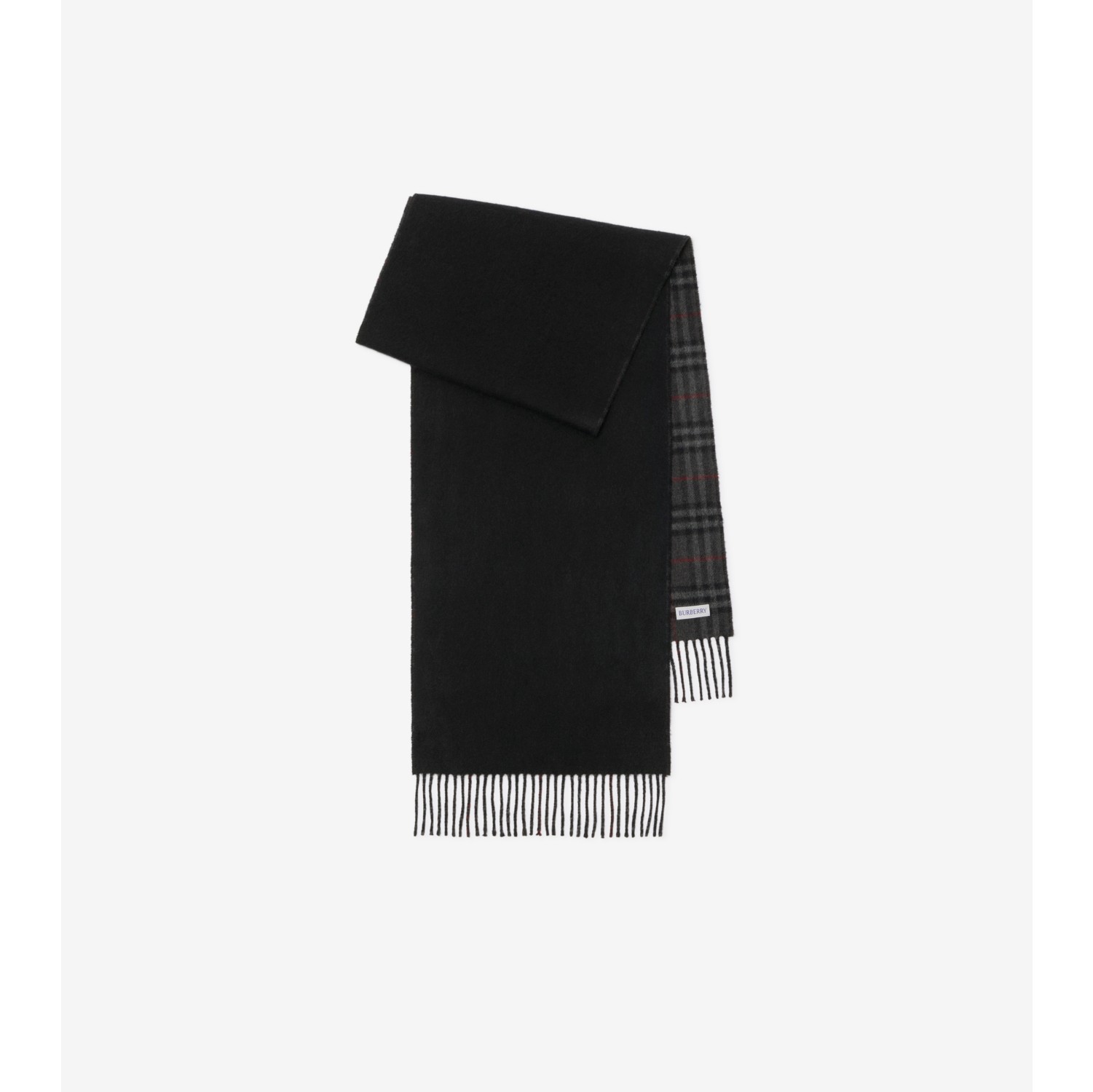 Reversible Check Cashmere Scarf