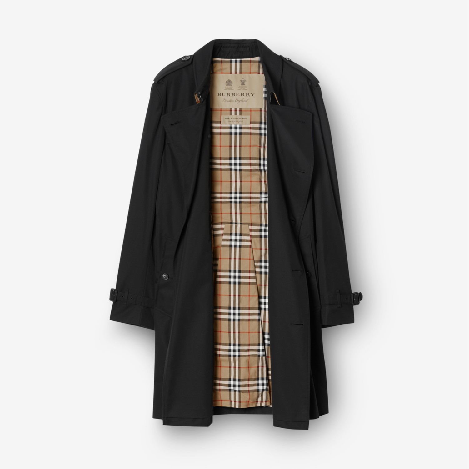 Burberry kensington mid length trench coat mens sale