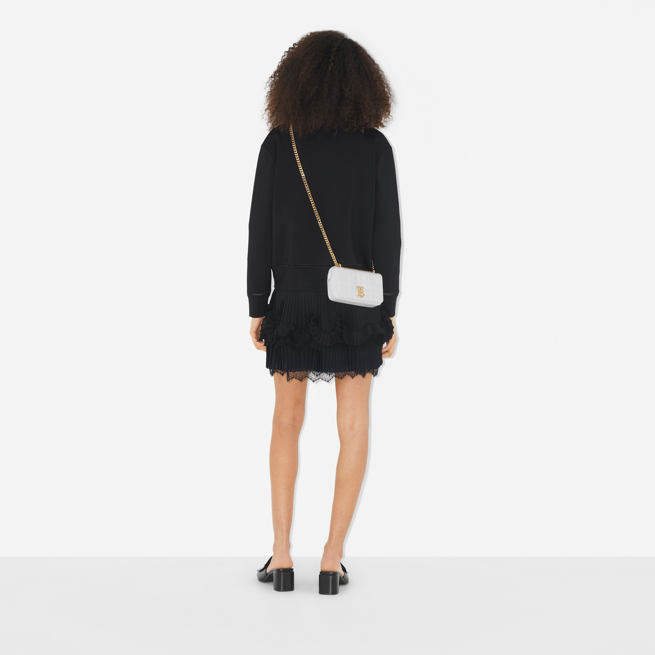 Gesteppte Lederhandtasche „Lola“ im Kleinformat (Weiß) - Damen | Burberry® - 4