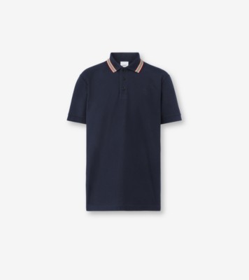 Burberry Blue Jacquard Polo