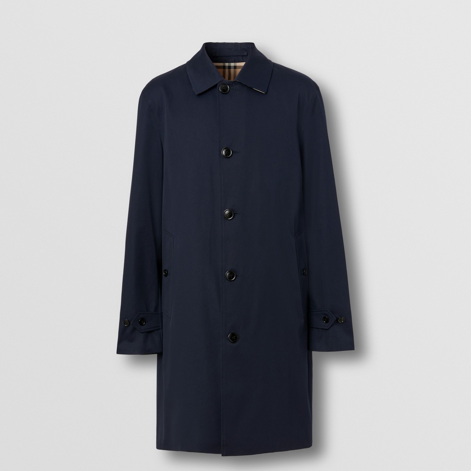 Paddington - Car coat Heritage médio (Azul Carvão) - Homens | Burberry® oficial