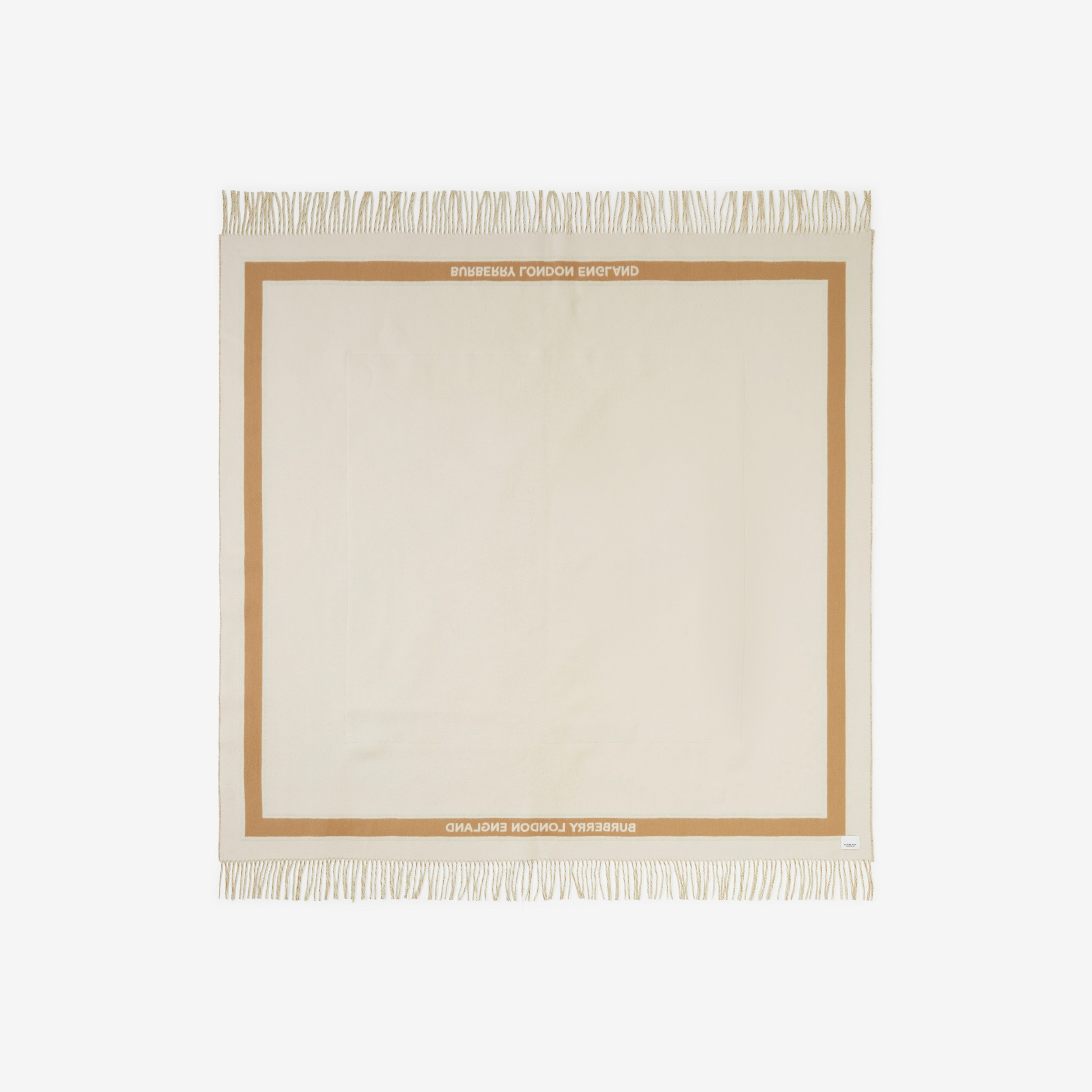 Couverture en cachemire et laine à imprimé horloge (Camel) | Site officiel Burberry® - 3