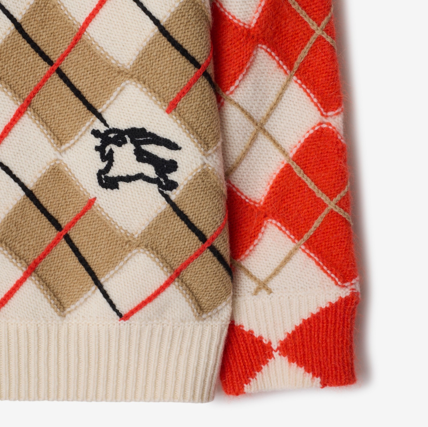 アーガイル ウールセーター (オレンジレッド) | Burberry®公式サイト アーガイル ウールセーター (オレンジレッド) | Burberry®公式サイト