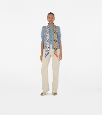 BURBERRY｜ (Skinny Check Silk Scarf (8088136)) BB1B6D11-0955-441F-86BE-
