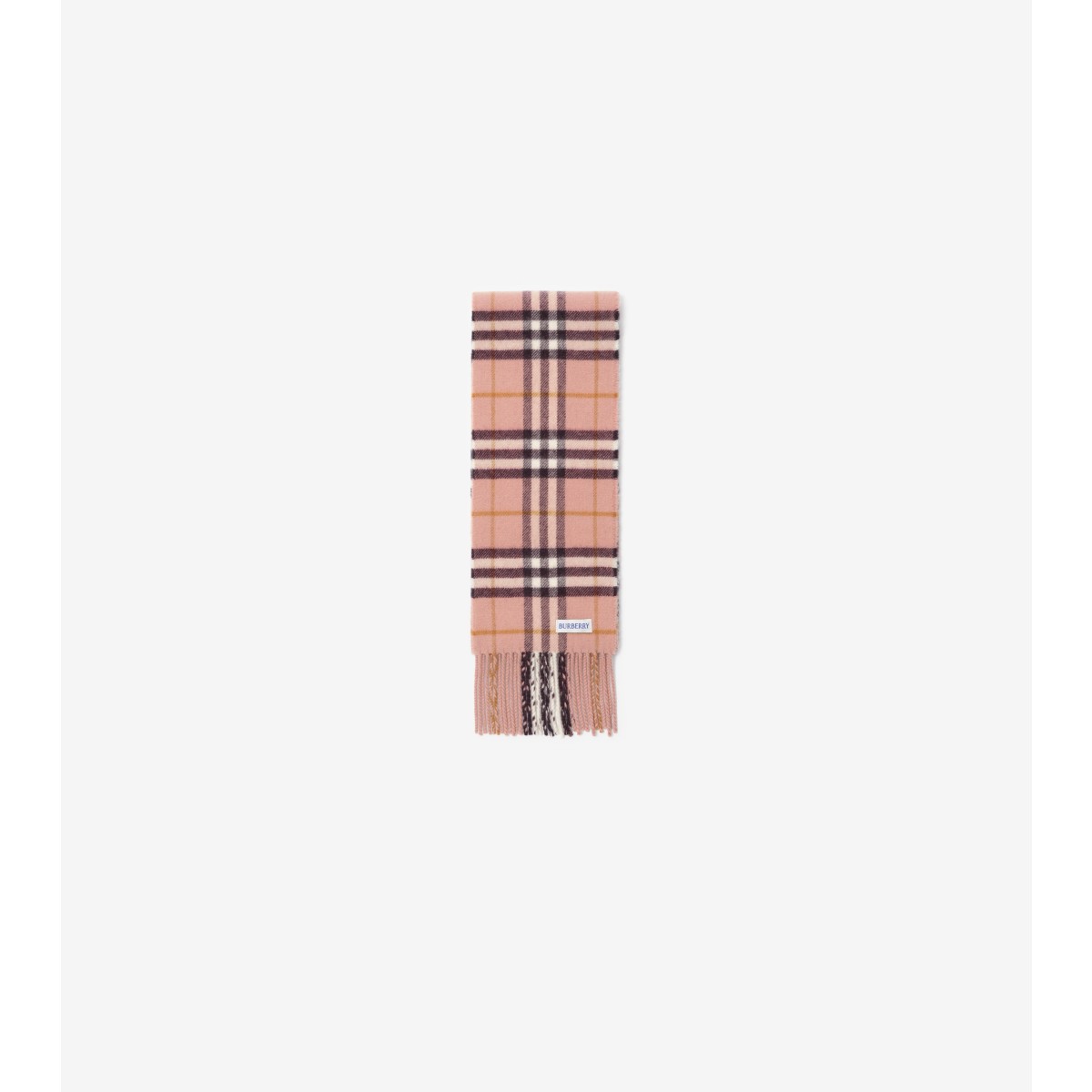  Check Narrow Cashmere Scarf