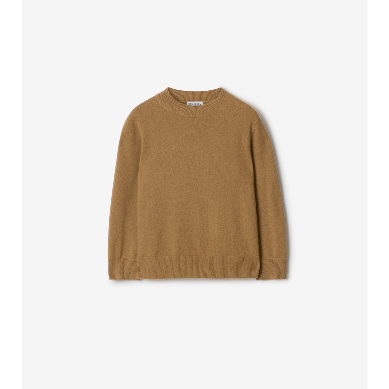 Check Patch Wool Cashmere Sweater