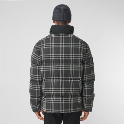 checkered wool jacket