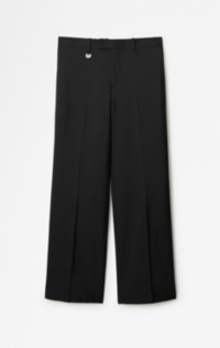 Wool Silk Tailored Trousers