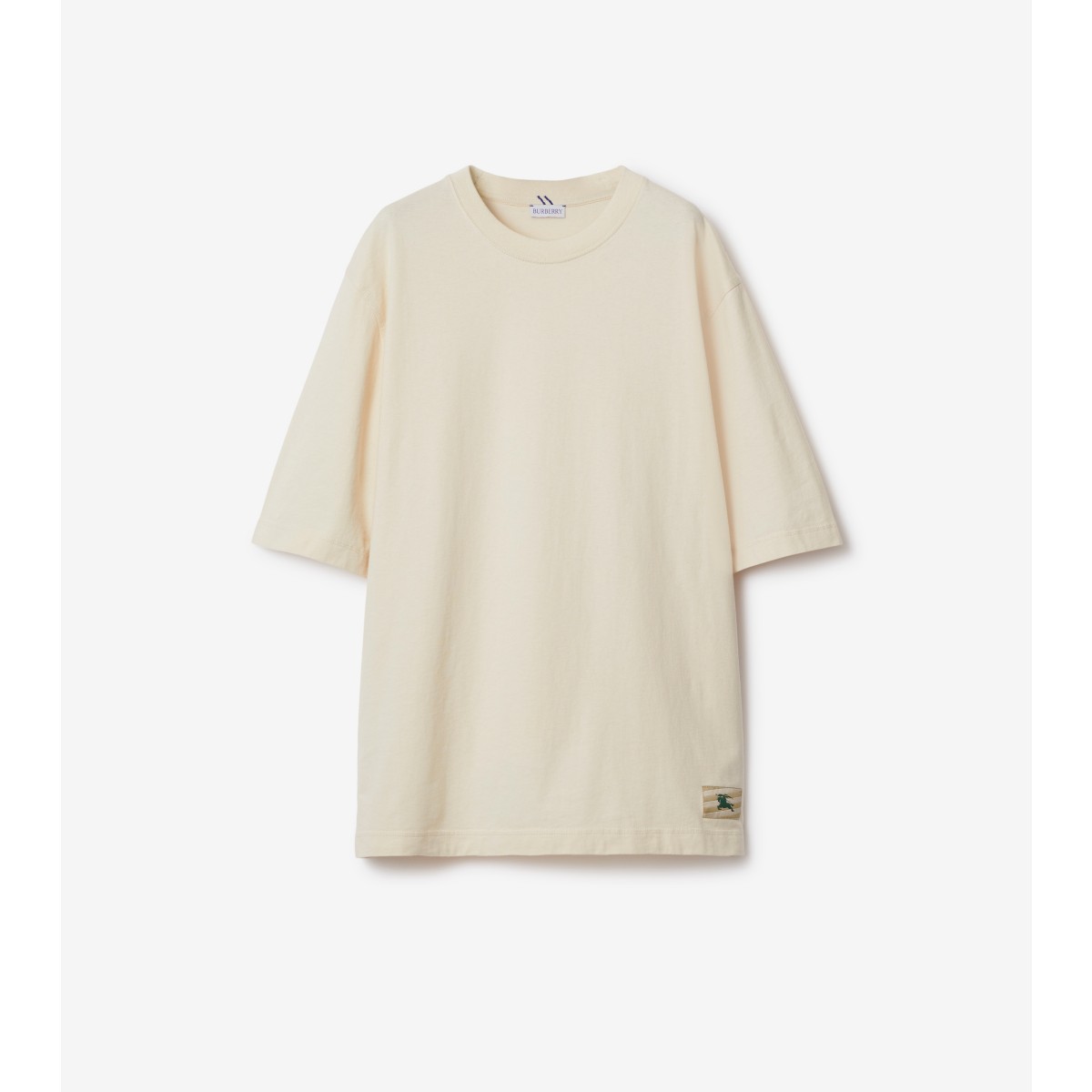 Shop Burberry Cotton T-shirt In Soap