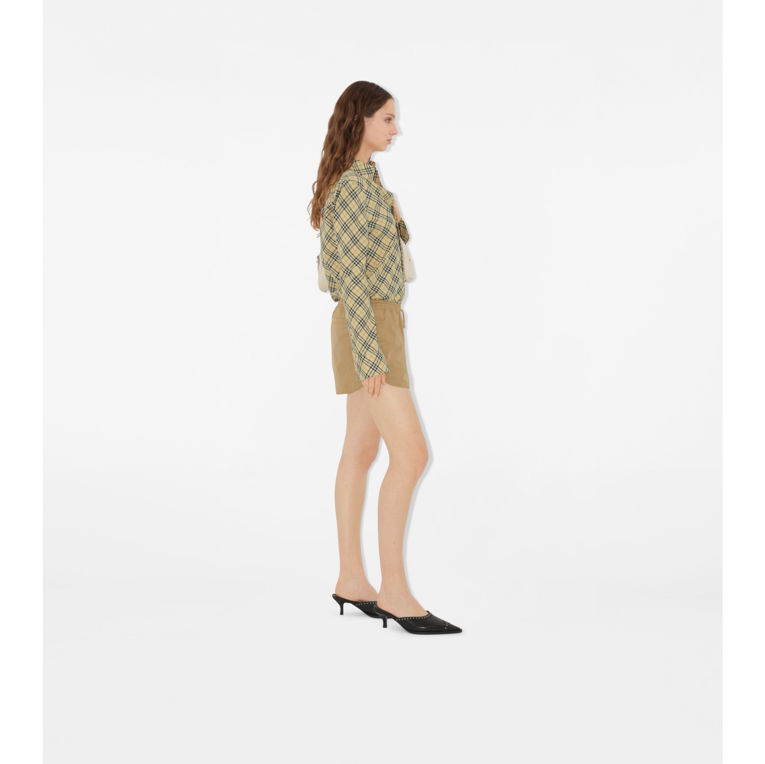 ナイロン コットンショートパンツ