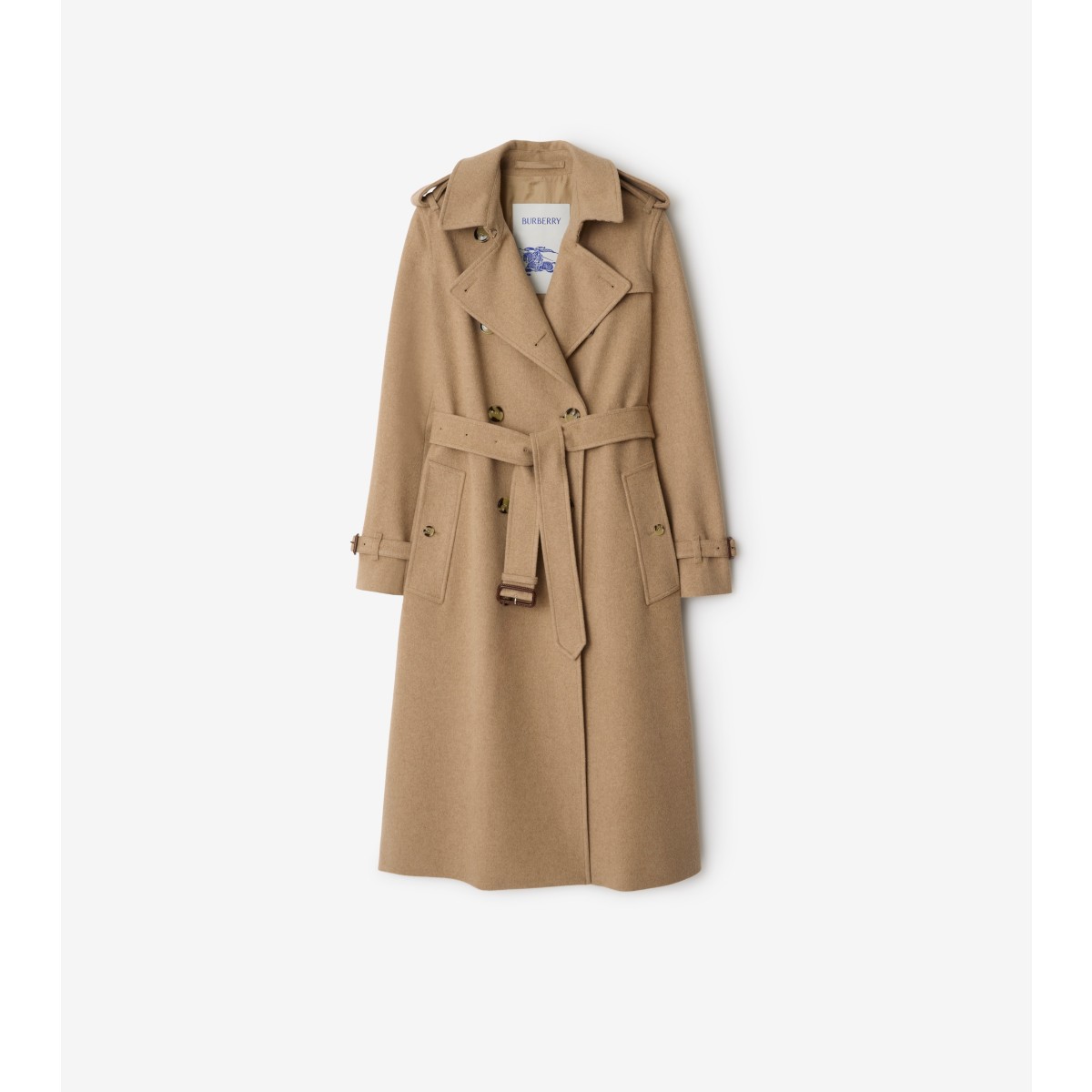  Check Long Kensington Trench Coat