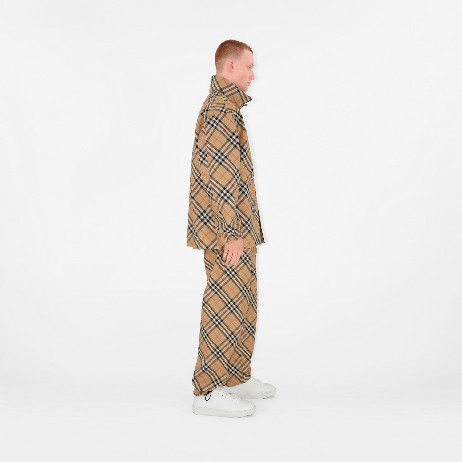 Twill-Jacke in Check