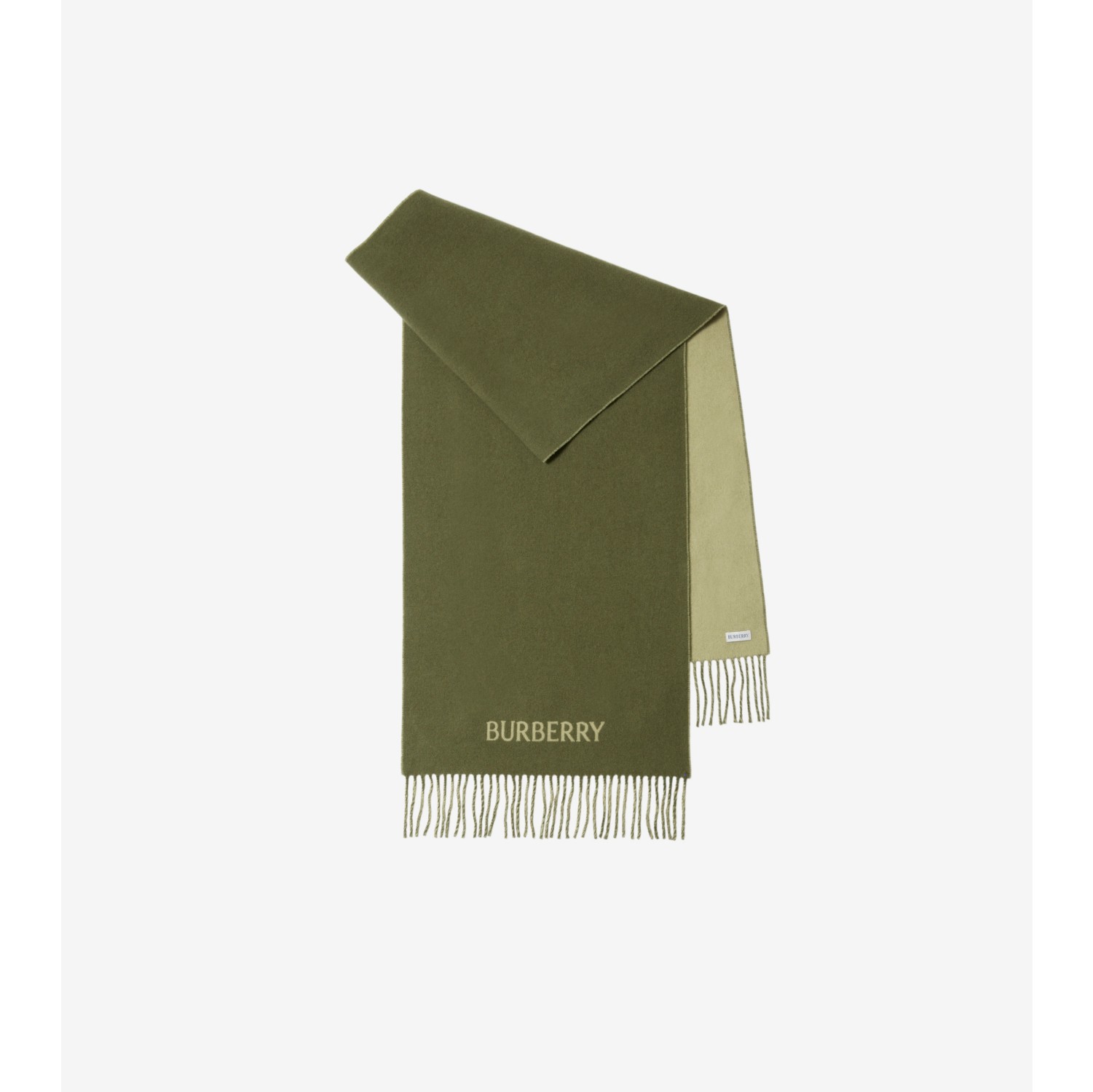 Reversible EKD Cashmere Scarf in Shrub/hunter | Burberry® Official