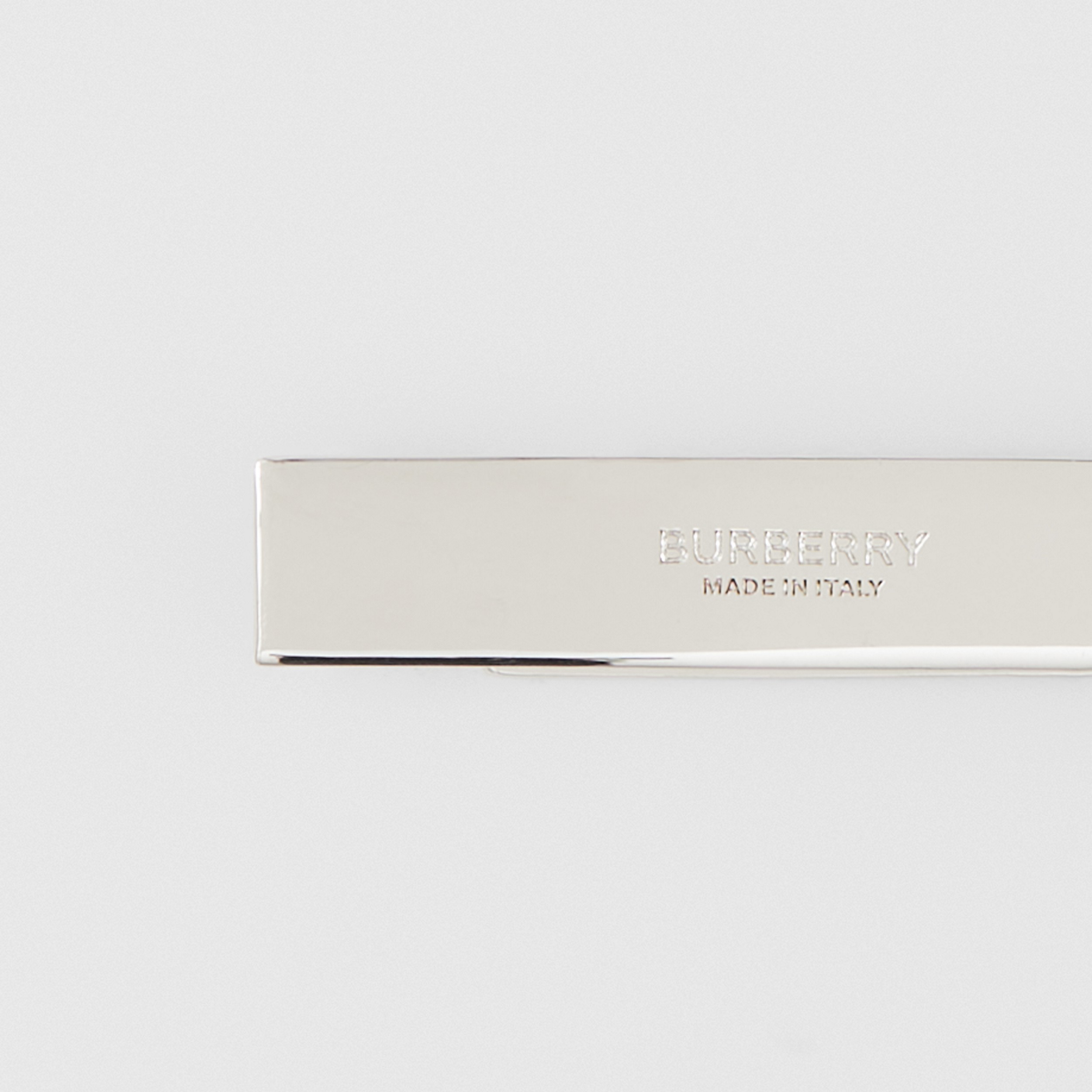 Monogram Motif Palladium-plated Tie Bar - Men | Burberry® Official - 4