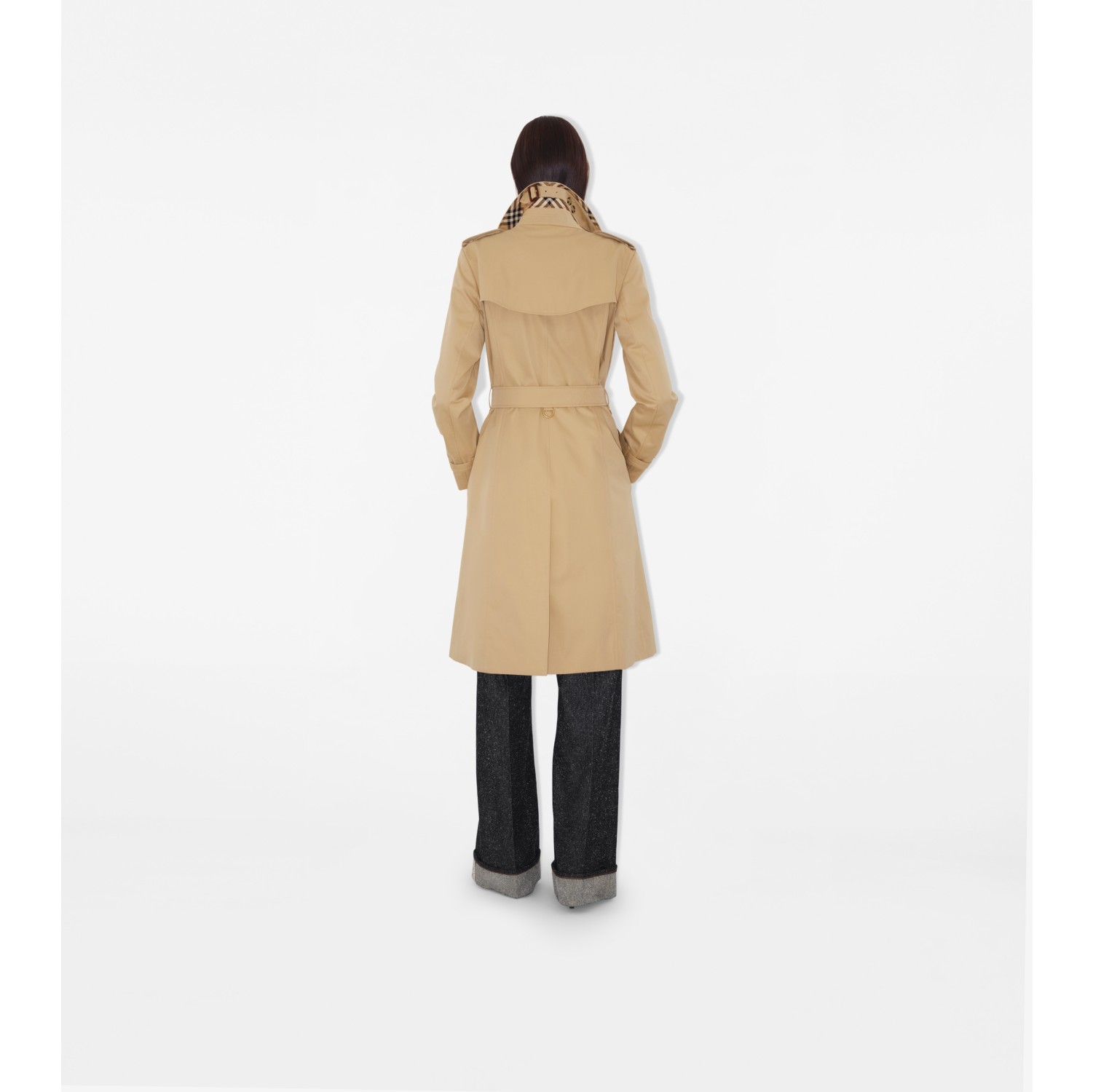 ロング チェルシー ヘリテージ トレンチコート (ハニーベージュ