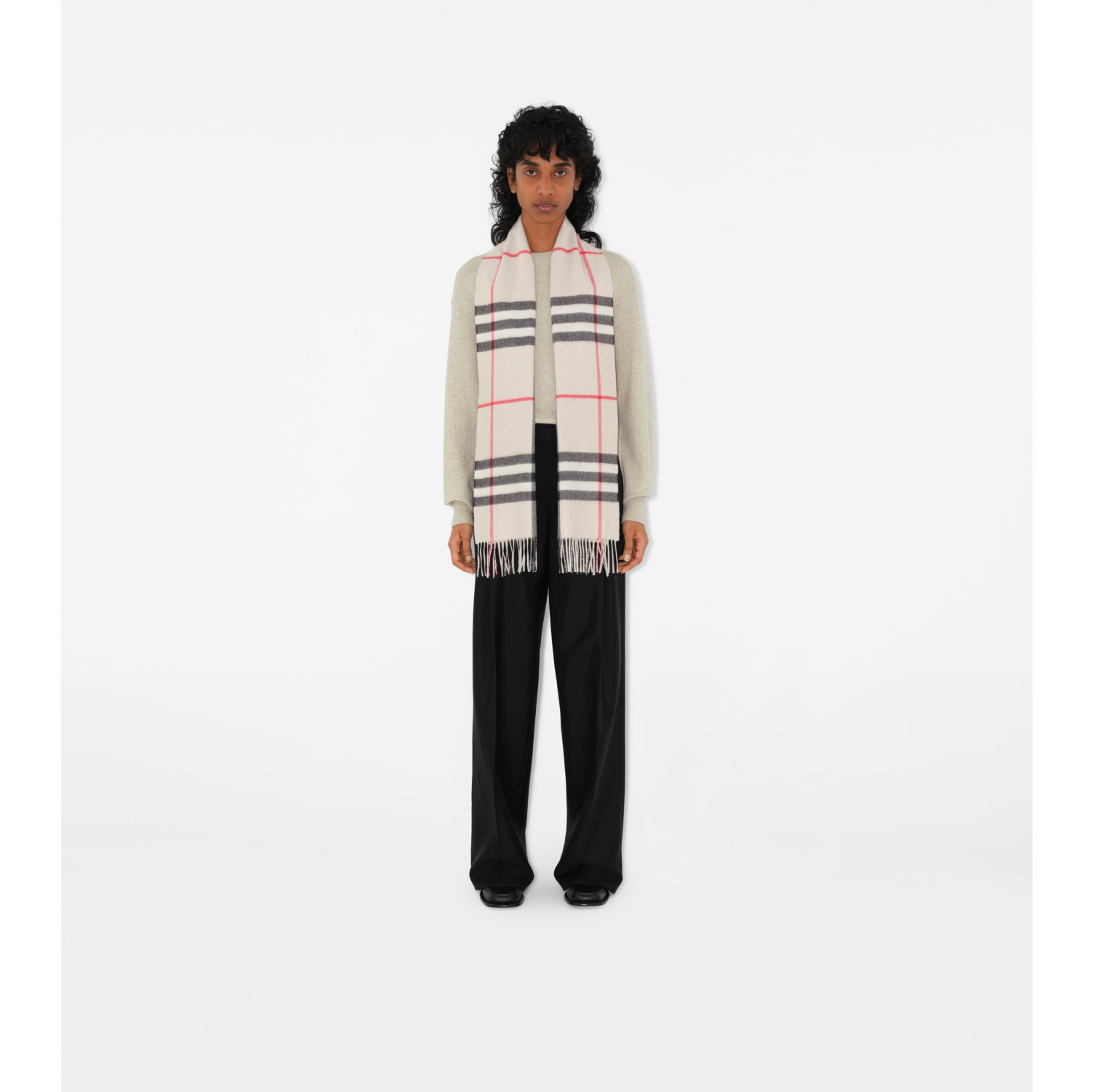 Sciarpa in cashmere Check