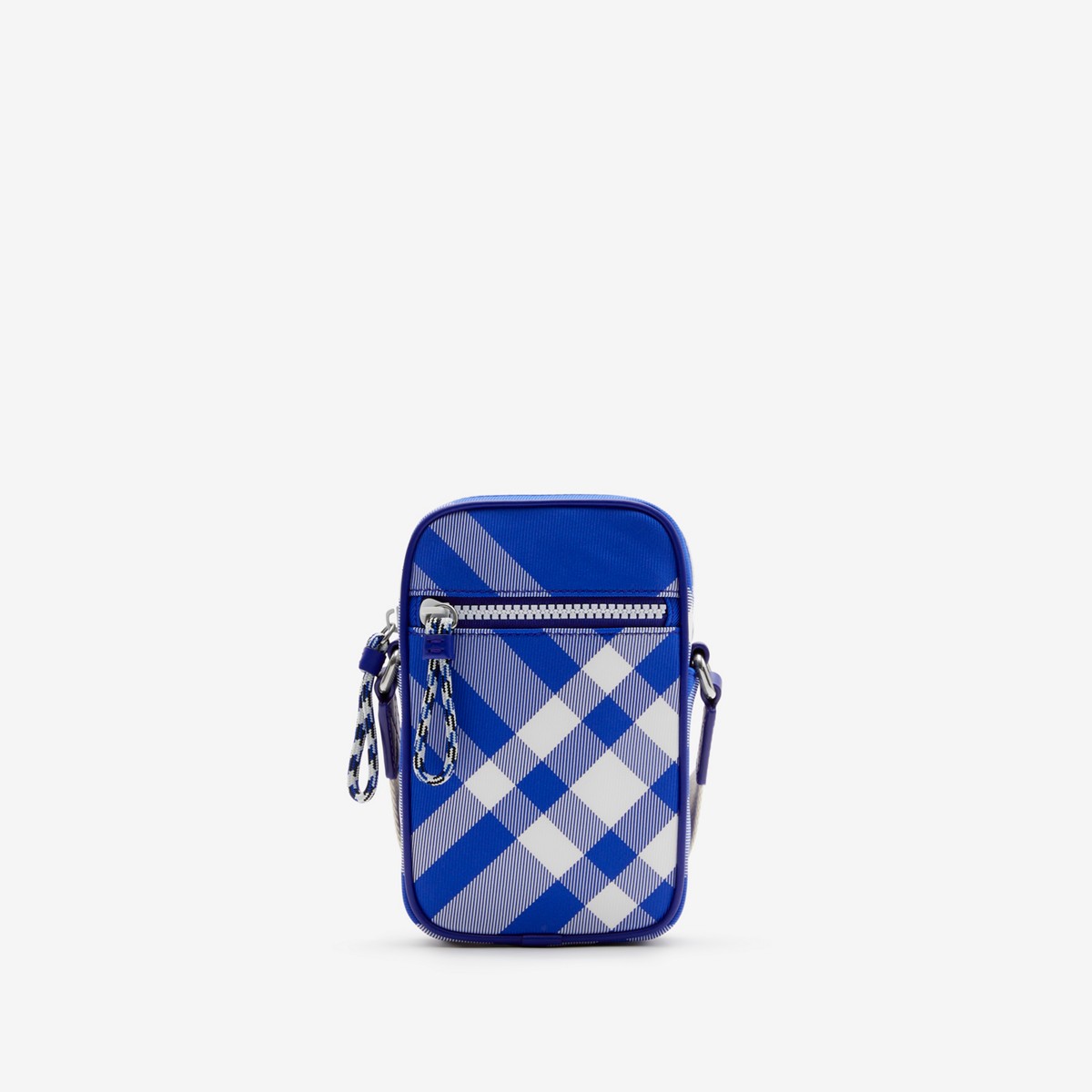 Shop Burberry Childrens Check Crossbody Bag In Knight