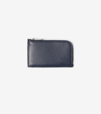 Pop Check Zip Card Case​ in Midnight blue - Men | Burberry® Official
