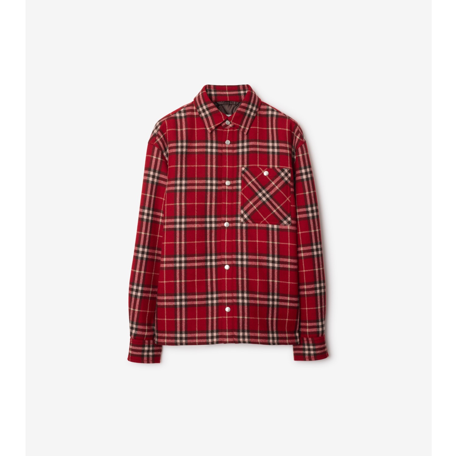 Check Wool Overshirt