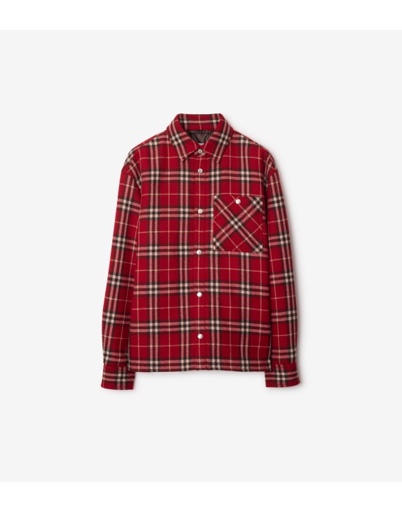 Check Wool Overshirt