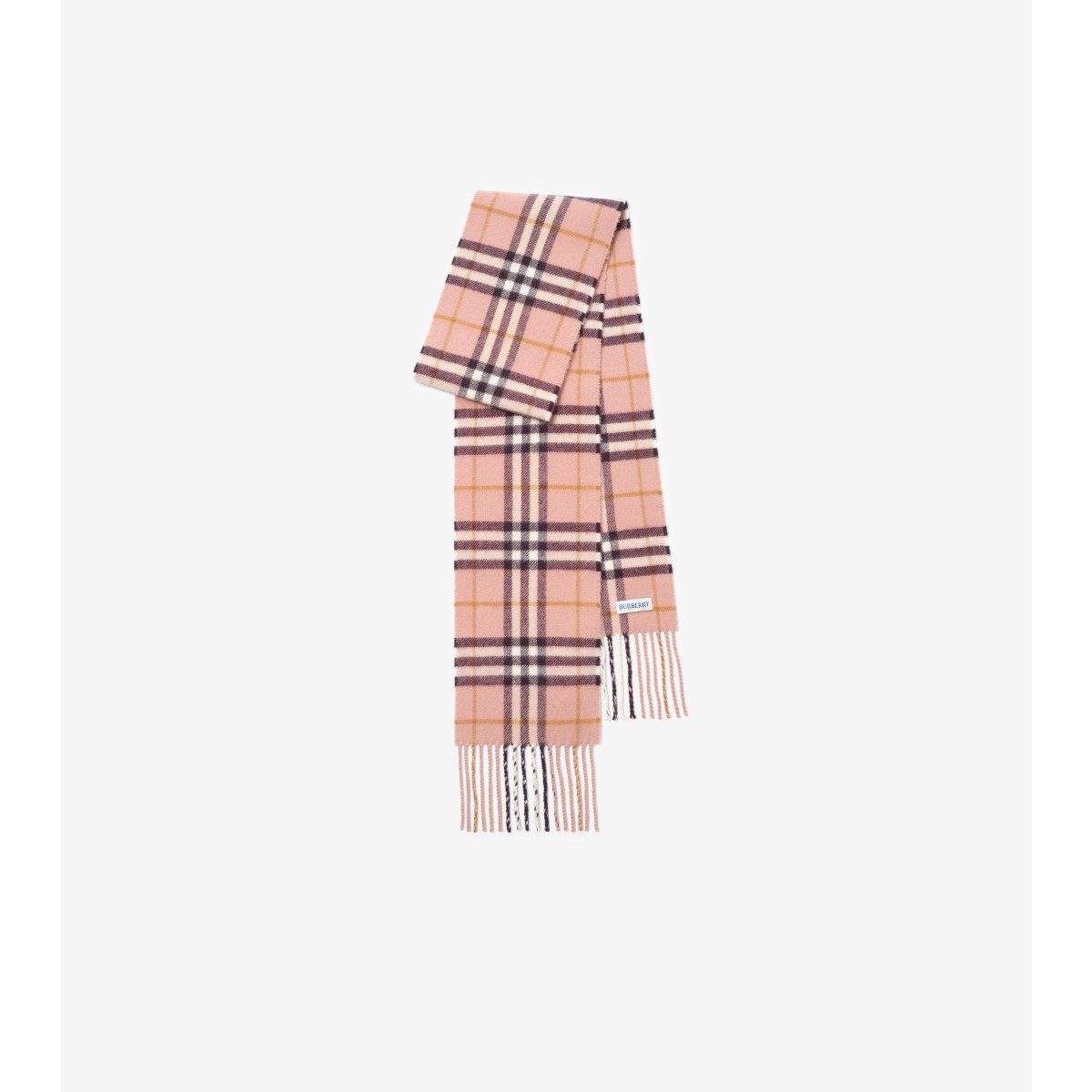  Check Narrow Cashmere Scarf