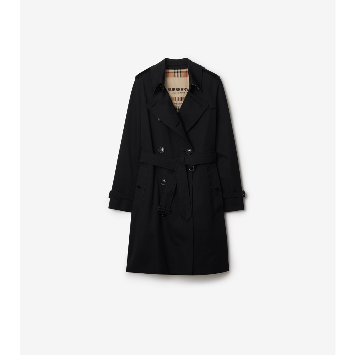  Check Mid-length Kensington Heritage Trench Coat