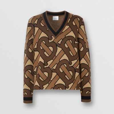 burberry sweater womens brown