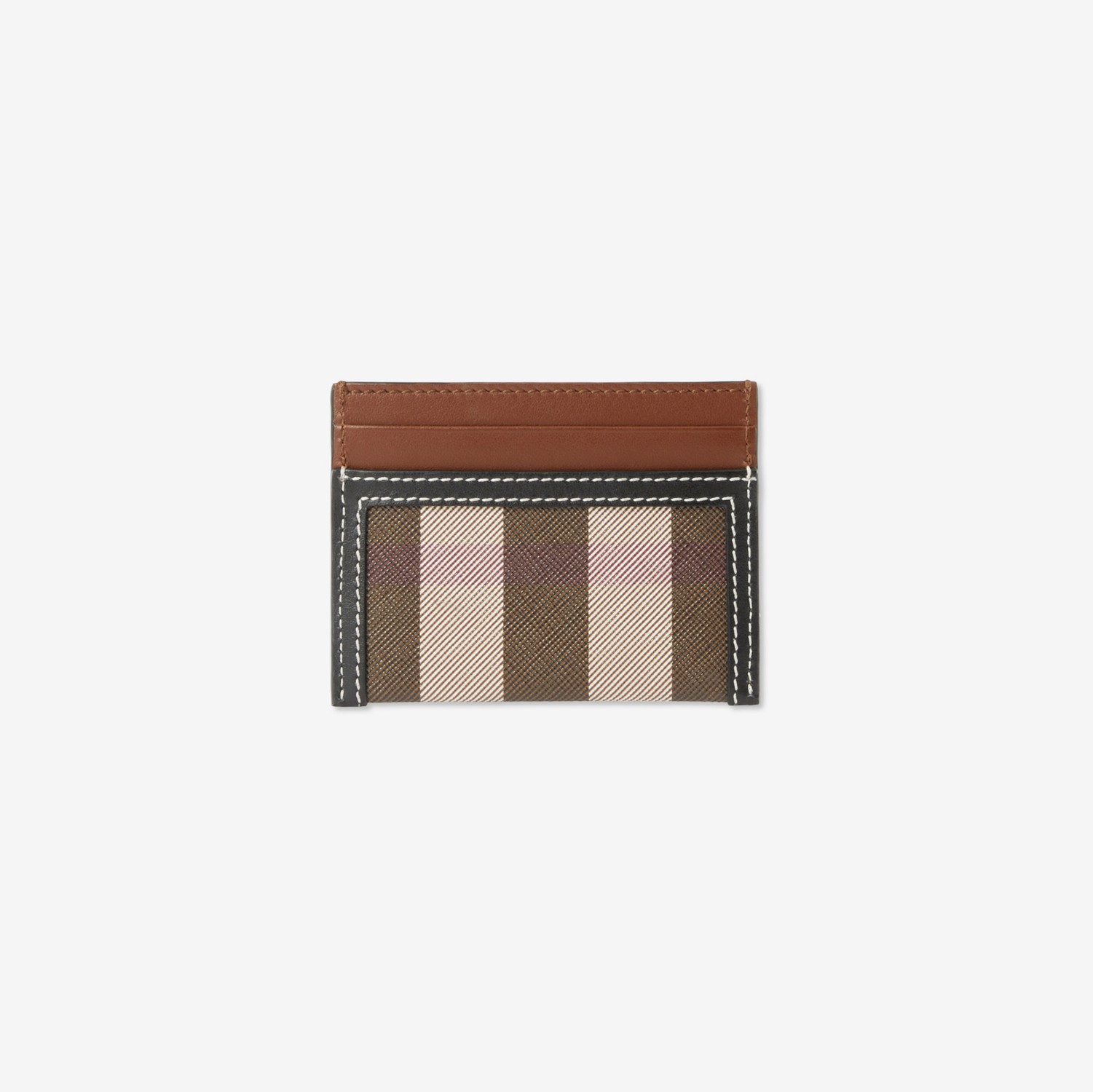 Check Card Case in Dark birch brown - Women | Burberry® Official Check Card Case in Dark birch brown - Women | Burberry® Official