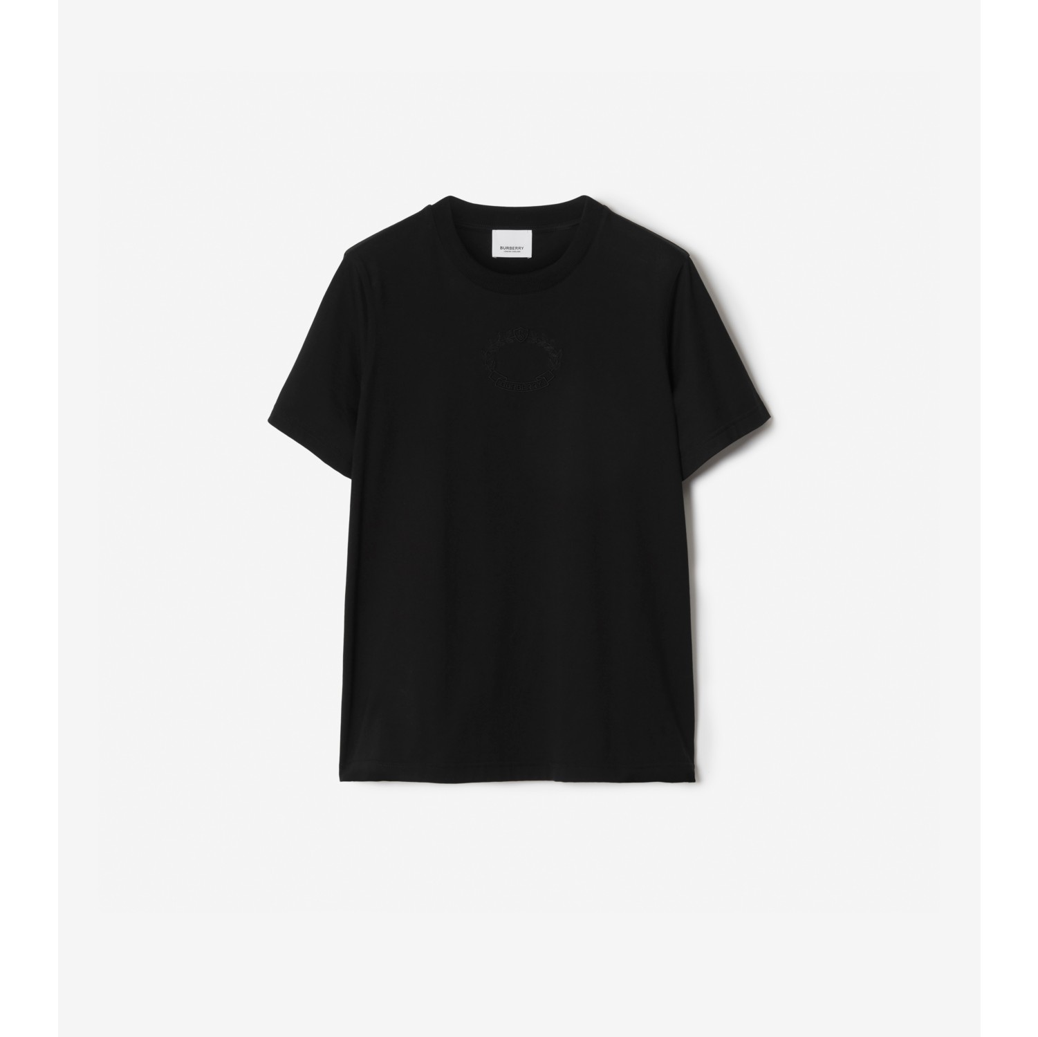 Camiseta Em Algodão Preto