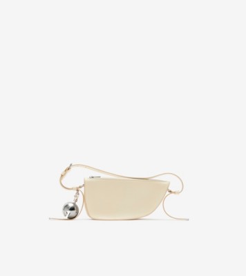 Mini Shield Sling Bag in Pearl - Women, Leather | Burberry® Official
