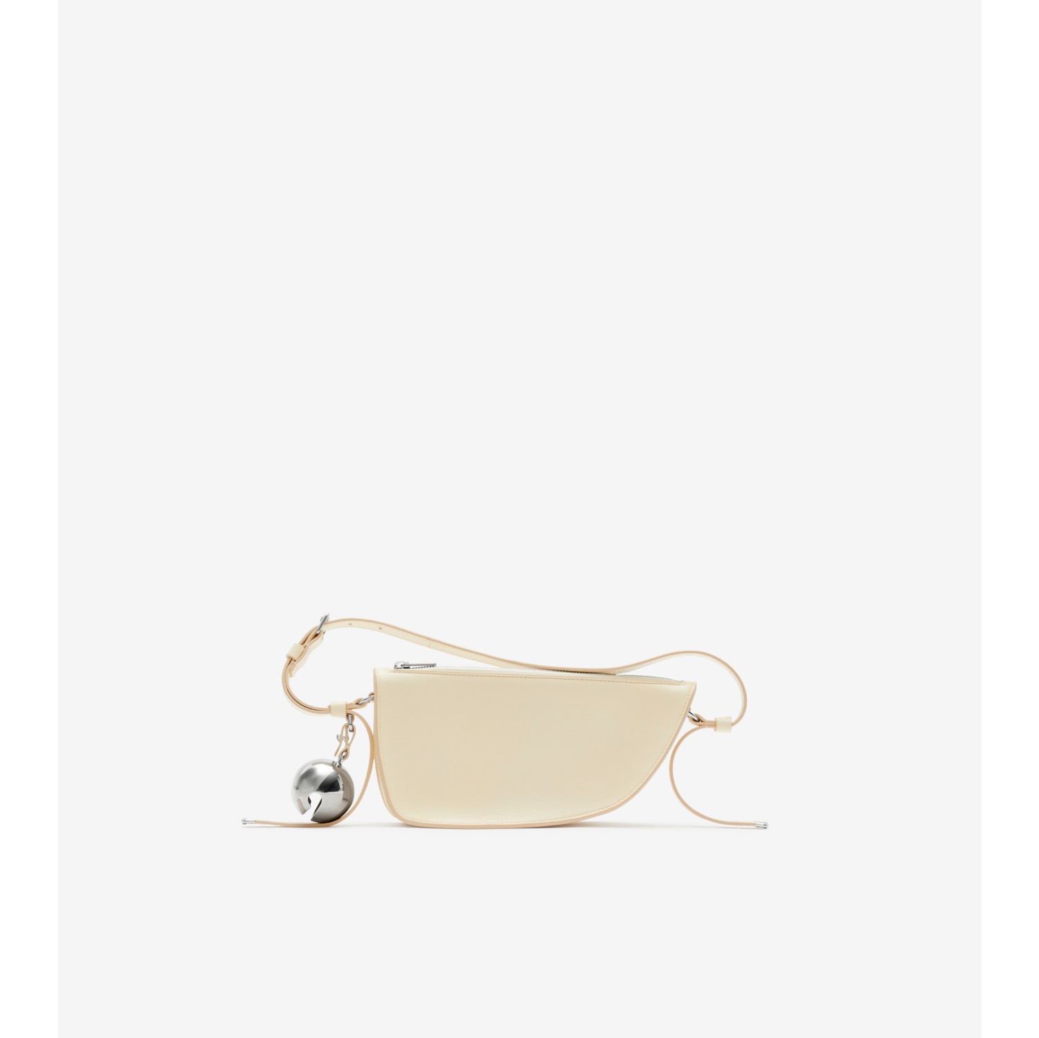 Mini Shield Sling Bag in Pearl Women Leather Burberry Official