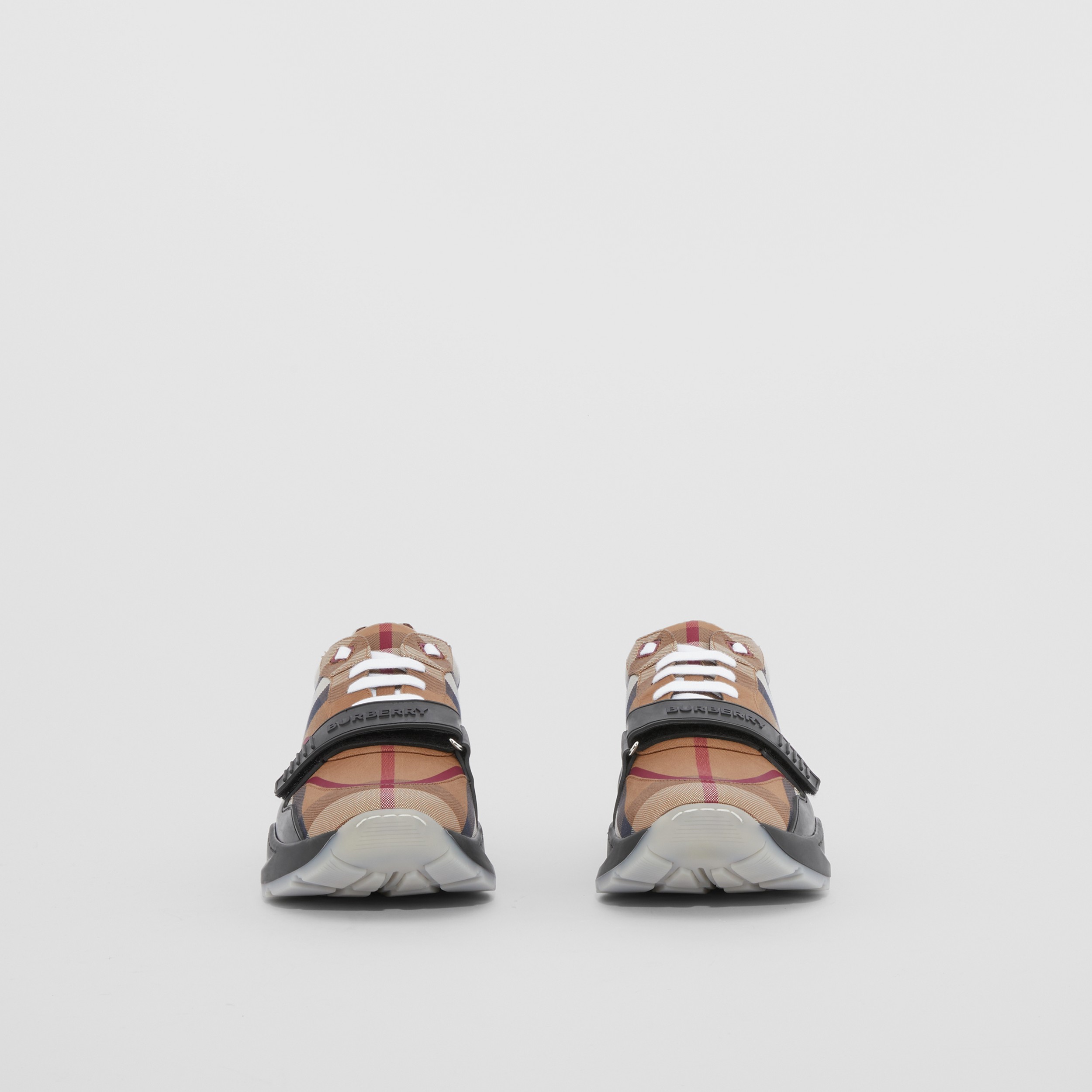 Sneakers en coton check (Bouleau Brun) - Homme | Site officiel Burberry® - 4