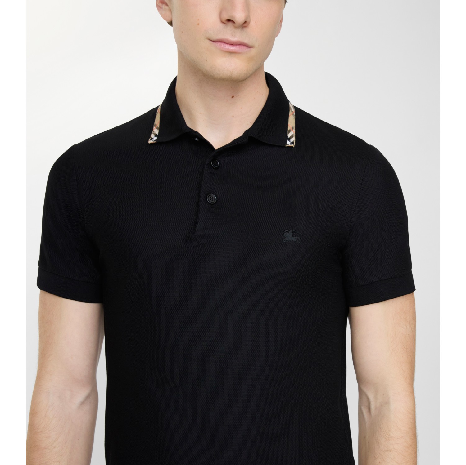 トップス BURBERRY black polo shirts swag archive Burberry Monogram Cotton Piqué Polo Shirt | Black | FARFETCH