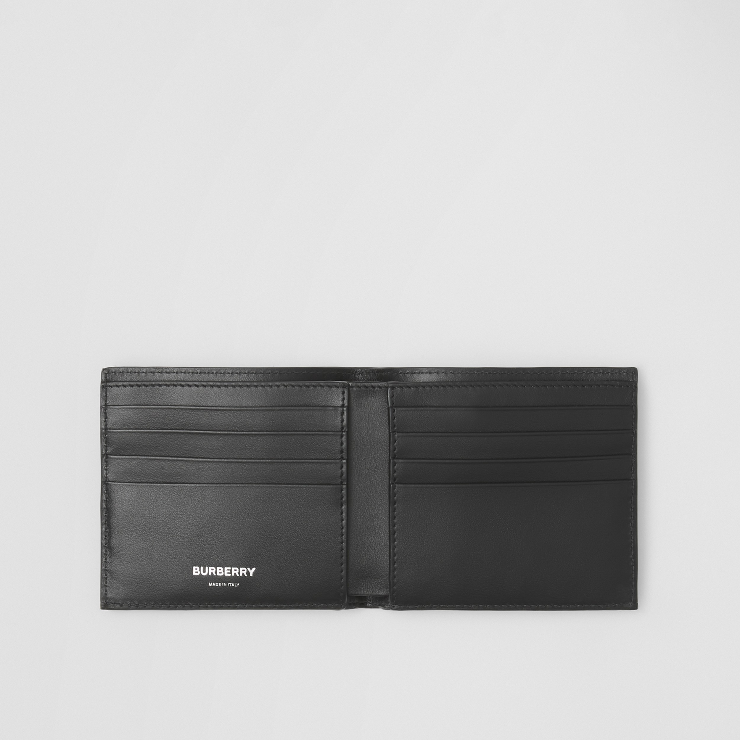 Monogram Print International Bifold Wallet in Black/white - Men | Burberry® Official - 3