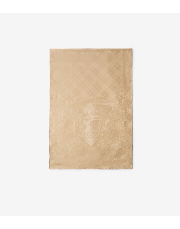 Floral Crest Silk Scarf